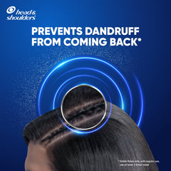 Head & Shoulders Smooth and Silky shampoo being poured for quick lather.