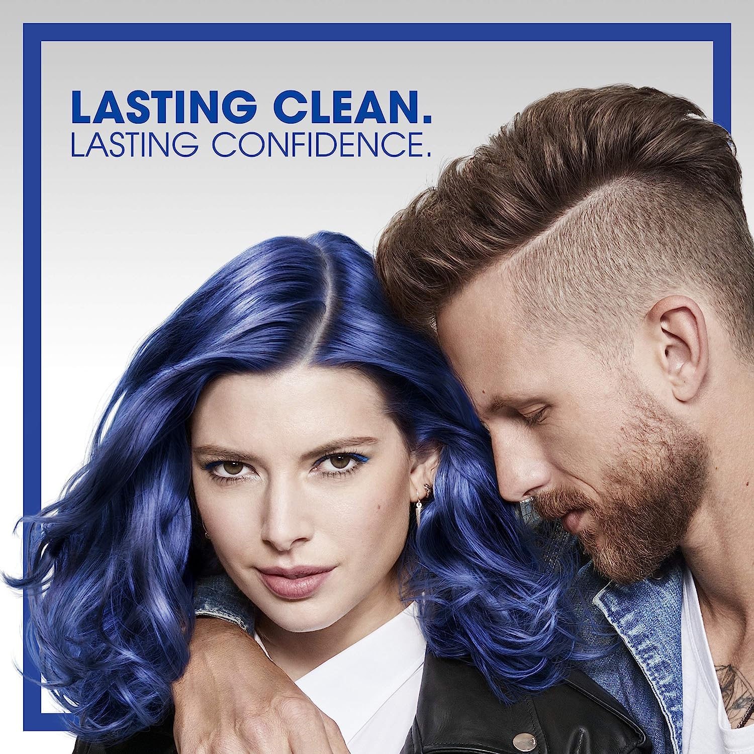 Head & Shoulders Green Apple conditioner bottle on mirror demonstrates routine styling with fresh scent