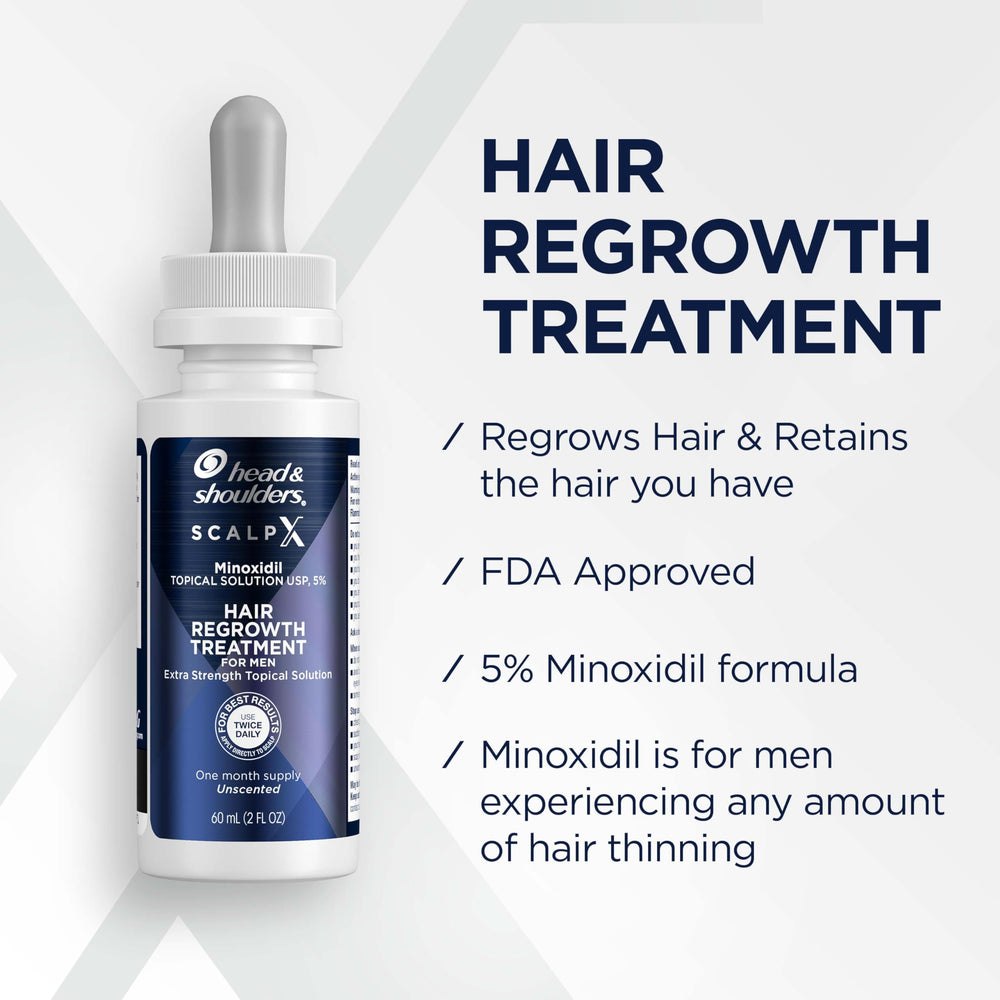 Head & Shoulders Scalp X application on scalp demonstrating twice-daily use.