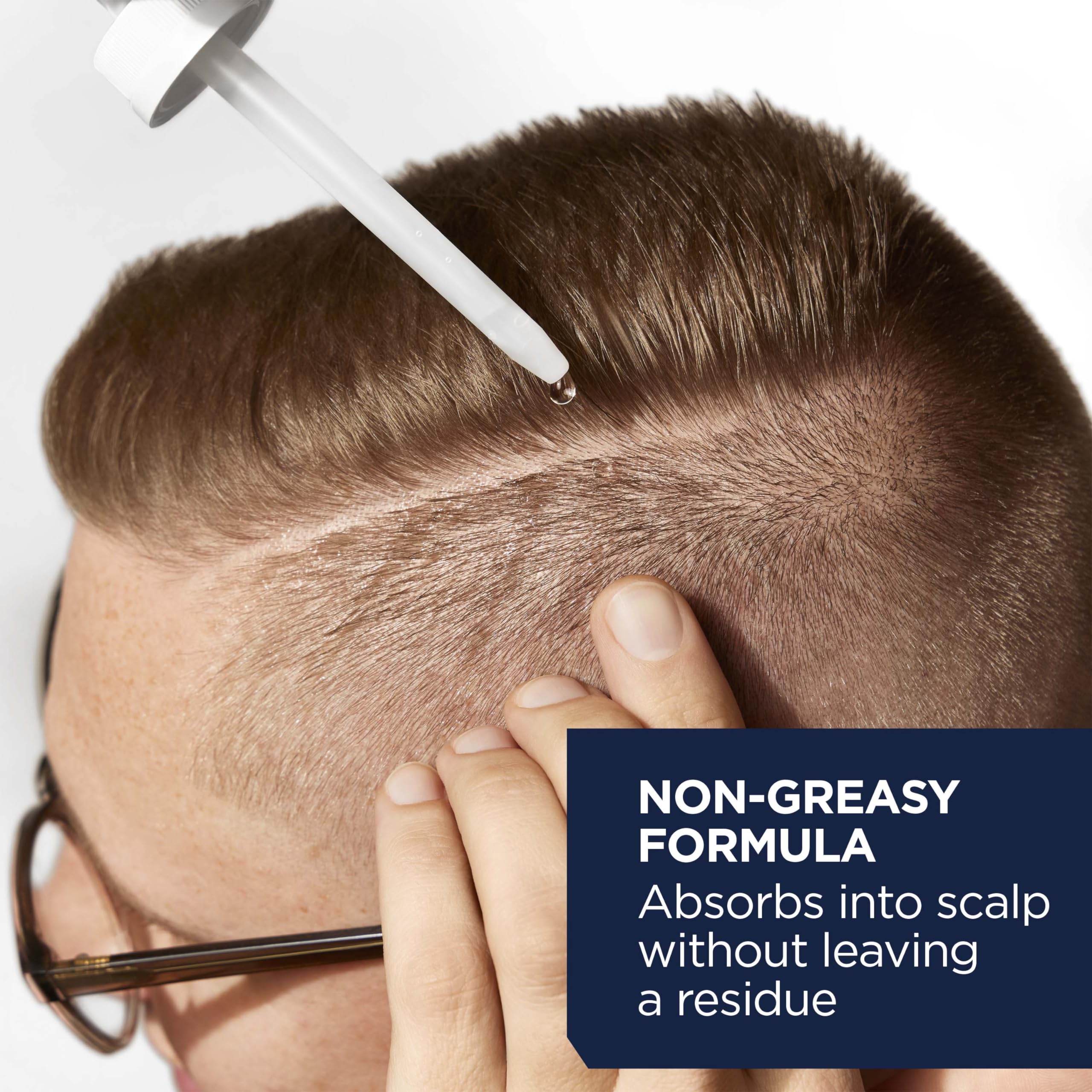 Head & Shoulders Scalp X non-greasy formula close-up with quick absorption.