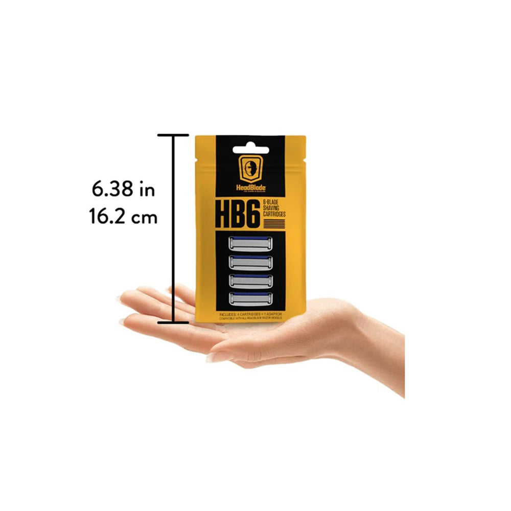HeadBlade HB6 adapter included, enabling quick blade changes.