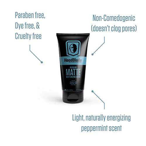 Texture close-up of HeadLube Matte emphasizing the matte, oil-free look.