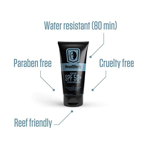 HeadLube SPF 50 scalp application during run protects scalp skin.
