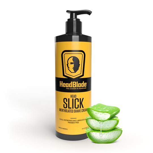 HeadBlade HeadSlick cooling-after-shave illustrates soothing sensation post-shave.