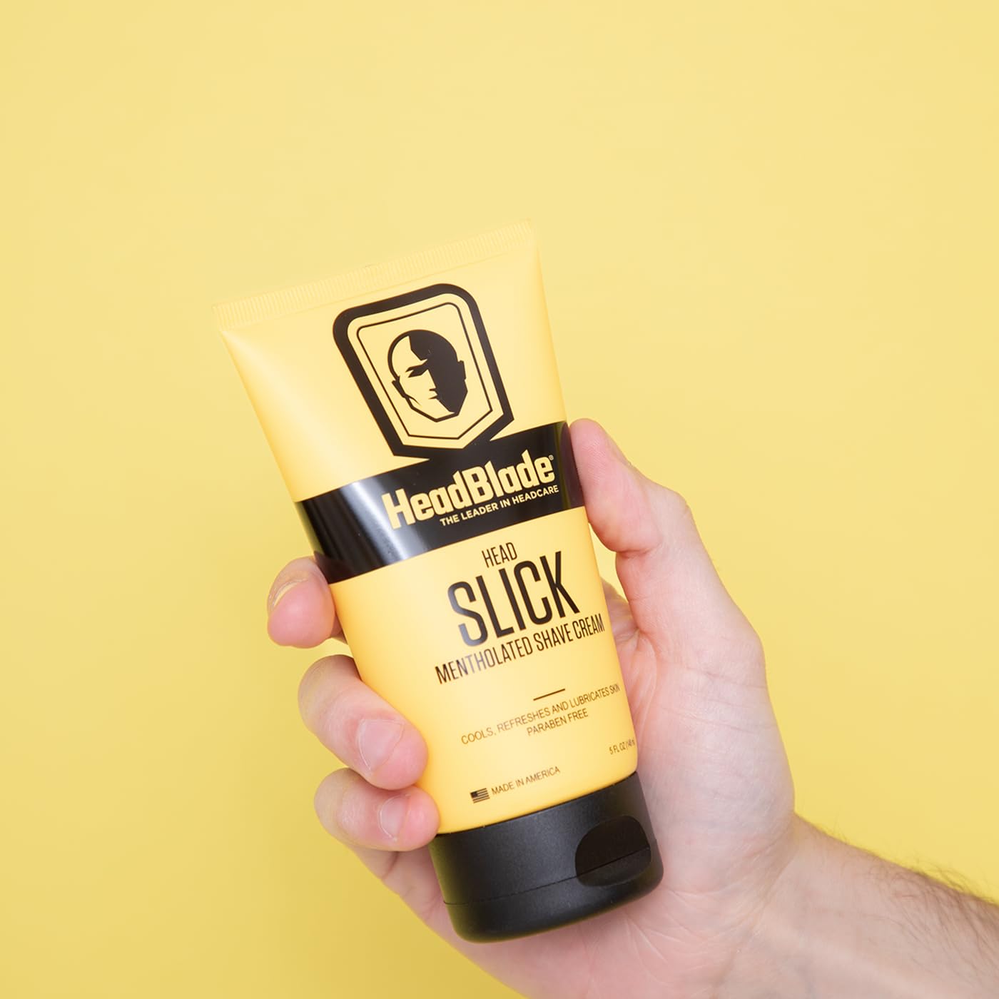 HeadBlade HeadSlick easy-rinse demonstrates quick, residue-free cleanup.