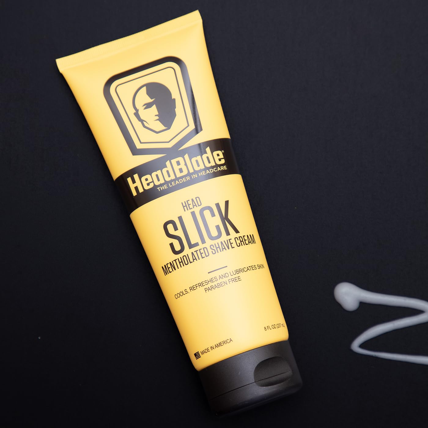 HeadBlade HeadSlick no perfumes and no dyes label suitable for sensitive skin.