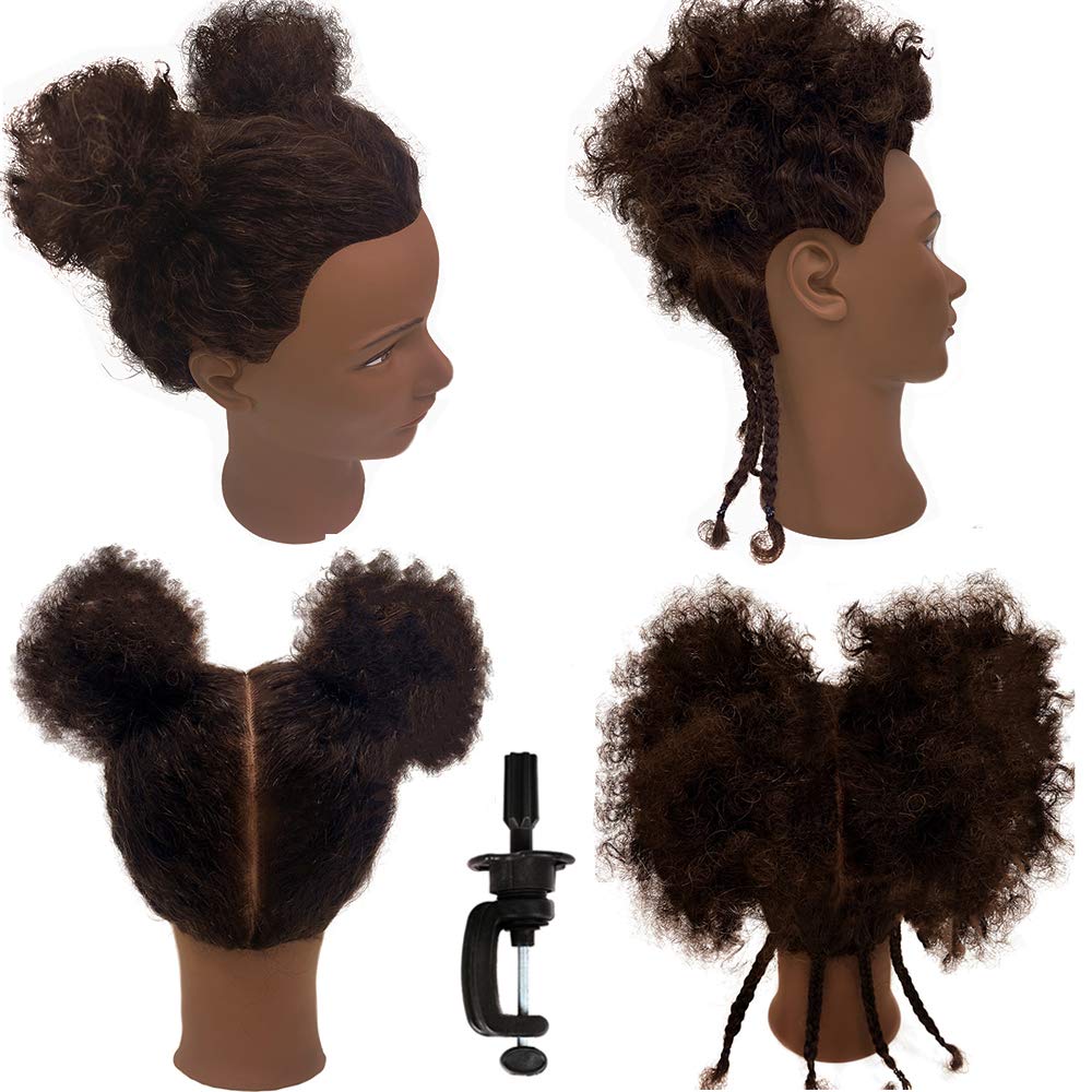 headdoll head for dyeing and bleaching demonstrations and color experiments.