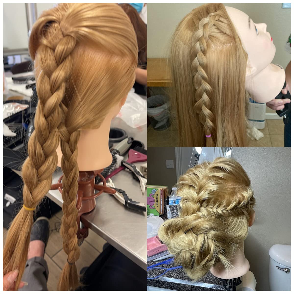 Headdoll head perfect for braiding practice and styling techniques