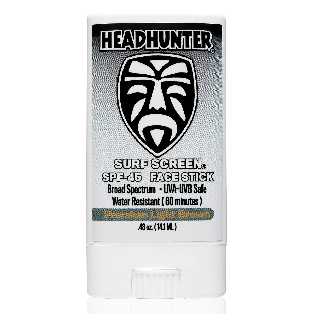 Headhunter sunscreen face stick roll-on application for easy on-the-go coverage