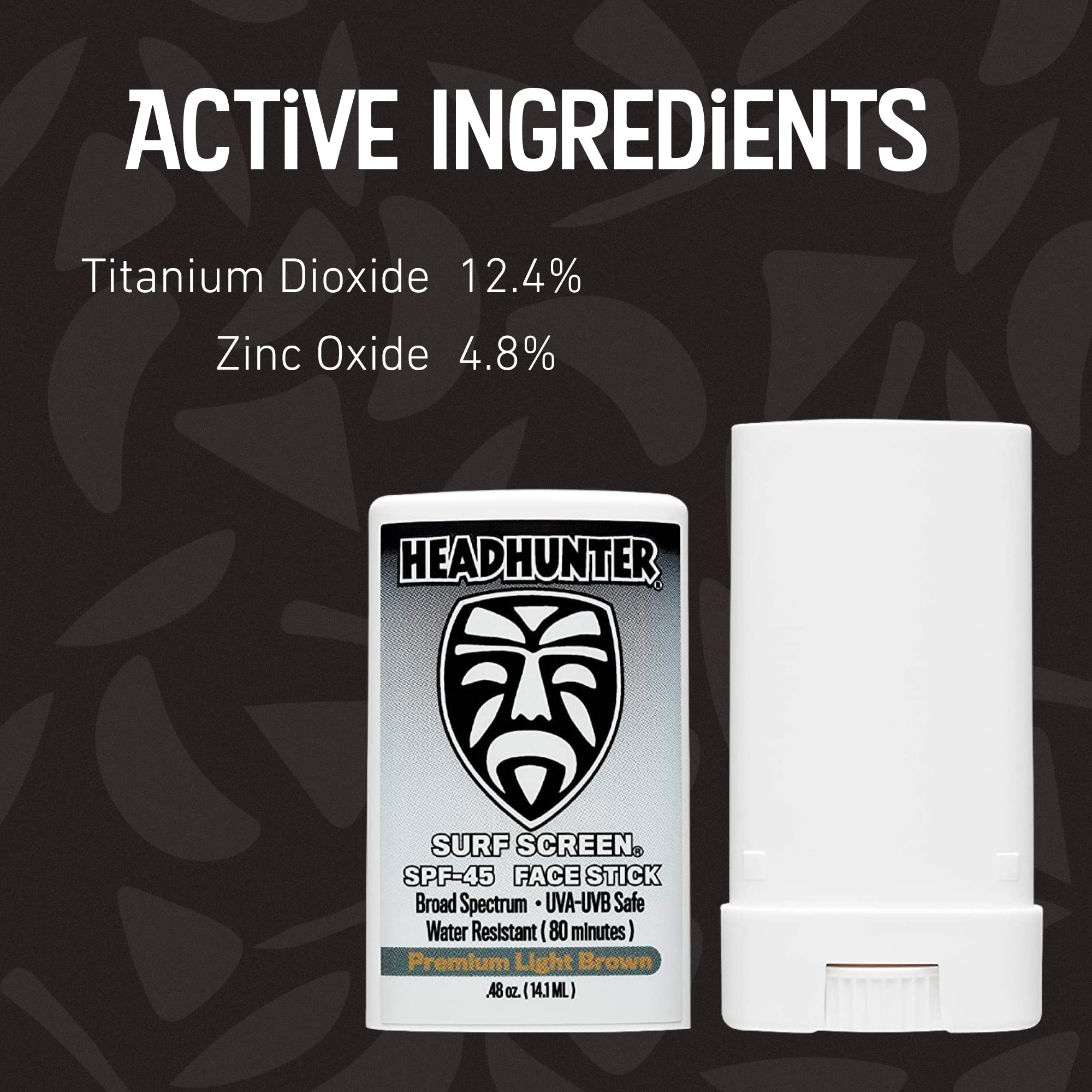 Headhunter UVA-UVB safe protection with simple ingredients
