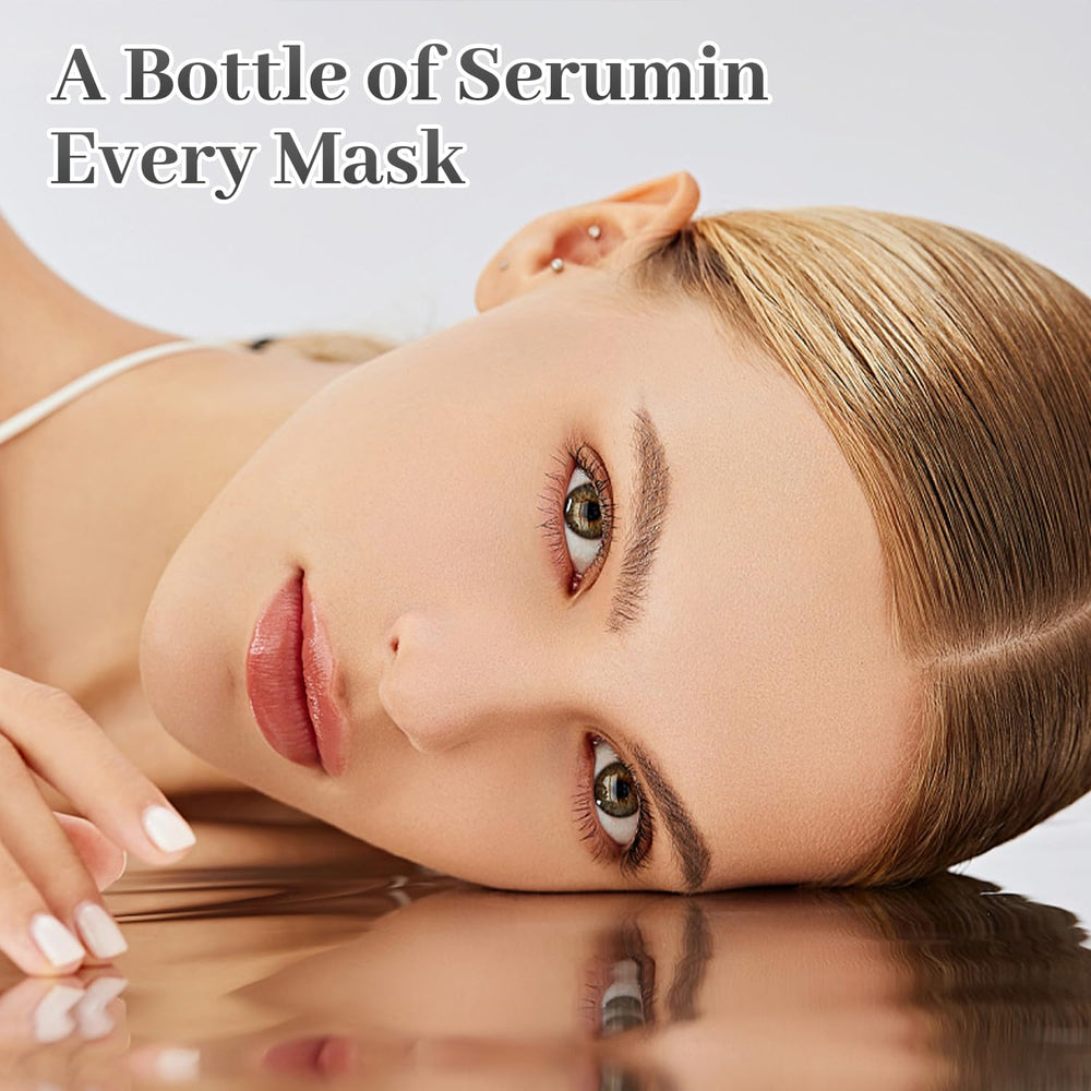HEALOINE overnight mask being applied for a convenient bedtime routine.