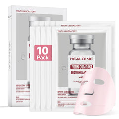 HEALOINE Salmon DNA PDRN Pink Deep Collagen Mask package view for overnight hydration.