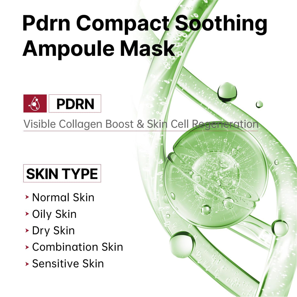 HEALOINE Salmon DNA PDRN Pink Deep Collagen Mask essence absorption close-up detail.