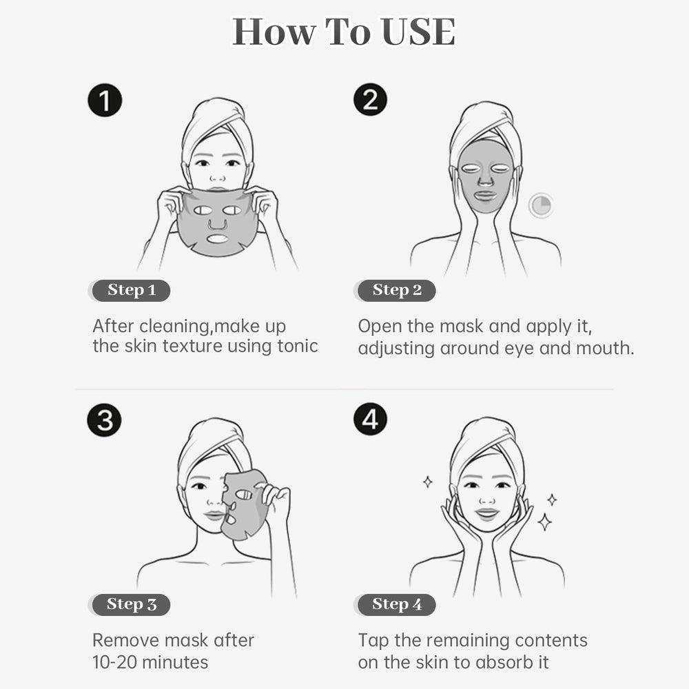HEALOINE vegan mask packaging showing gentle formula for all skin types.