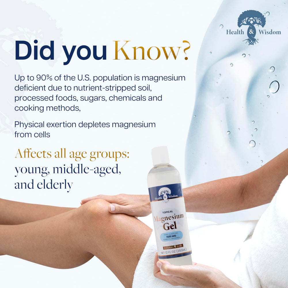 Health and Wisdom hair and scalp nourishing gel in use.