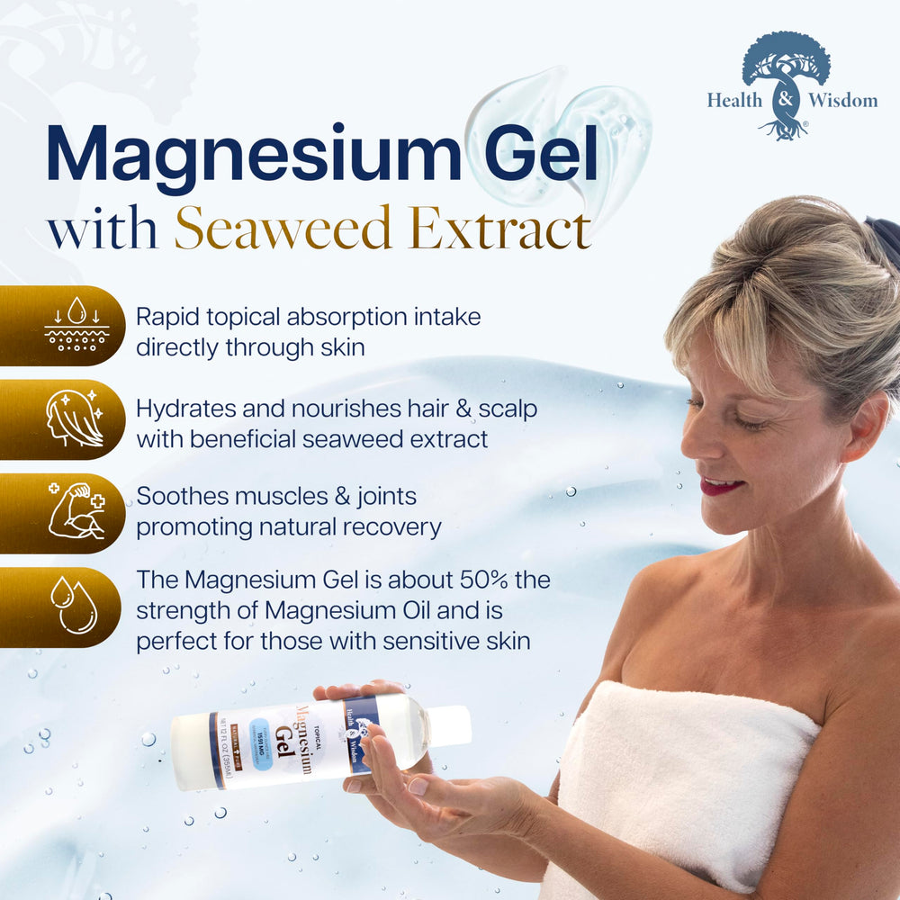 Health and Wisdom seaweed extract moisturizing gel demonstrates skin hydration benefits.
