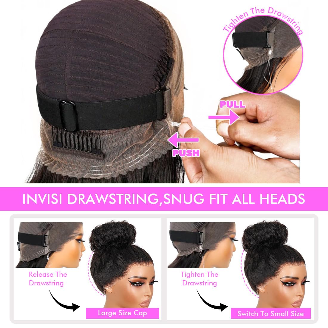 Healthair Hidden Strap 360 wig dyed-ready option for color