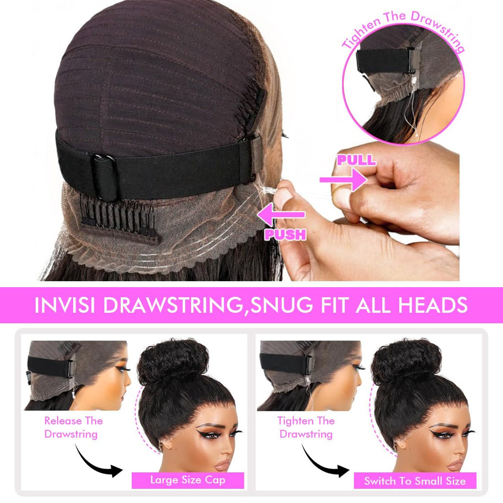 Healthair Hidden Strap 360 wig dyed-ready option for color