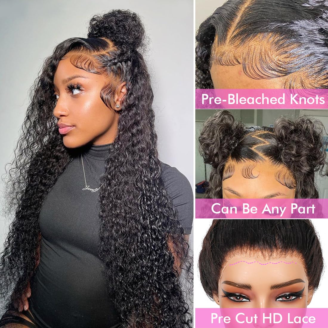 Healthair Hidden Strap 360 wig styled in a high ponytail