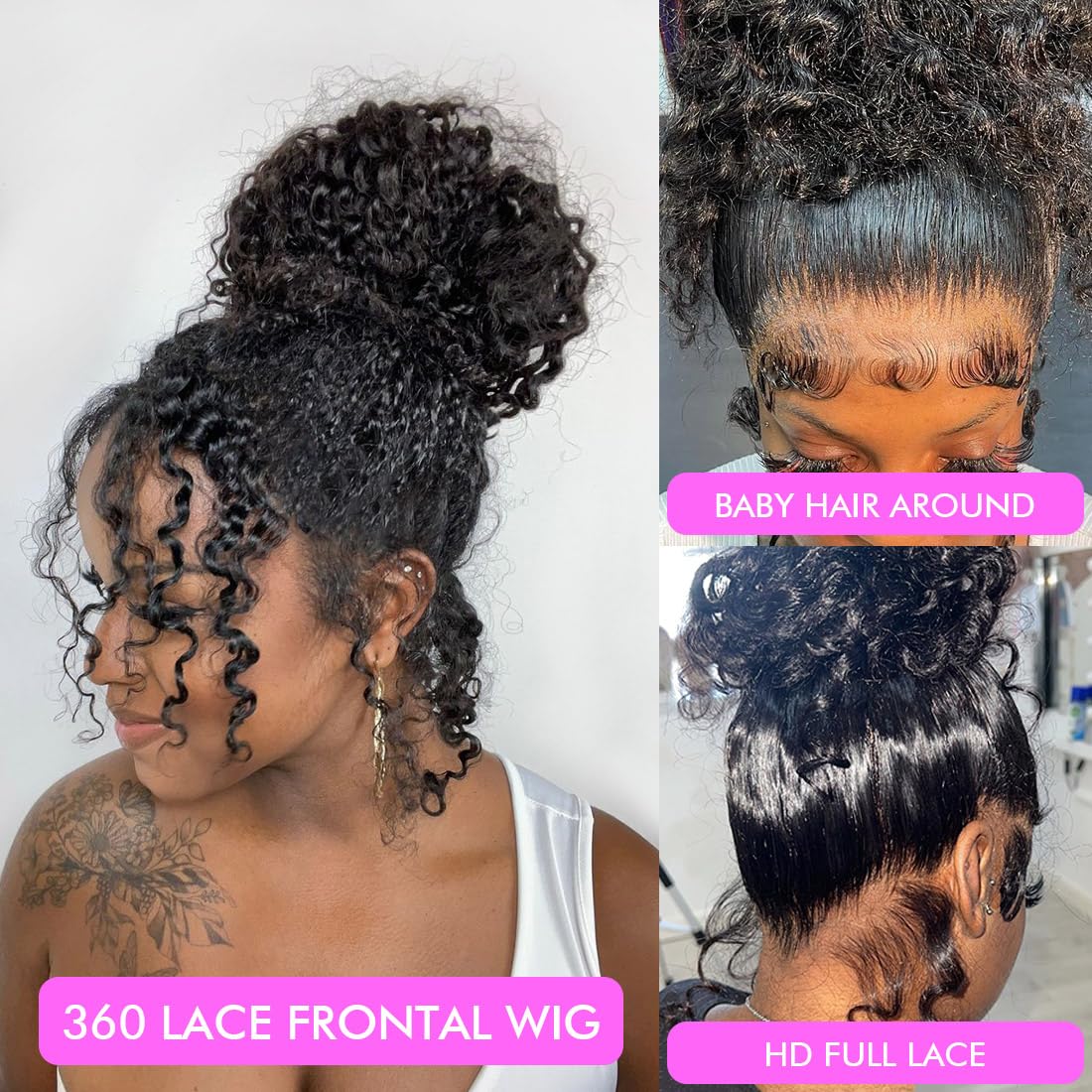 Healthair Hidden Strap 360 wig close-up of pre-plucked edge realism