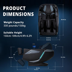 HealthRelife 4D chair in zero gravity position supports spine and breathing