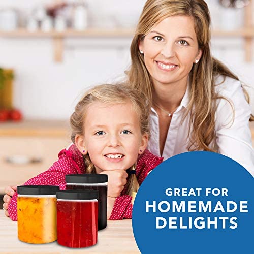Healthy Packers 6oz jar clear view highlights contents at a glance for precise storage.