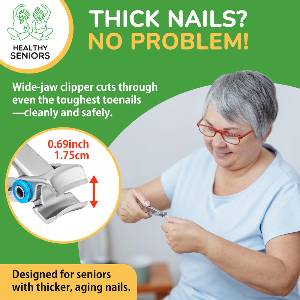 Healthy Seniors stainless-steel blades provide durable cuts with clean results