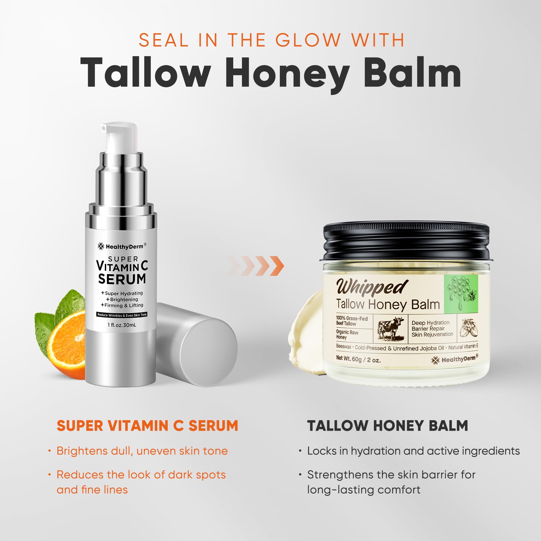 HealthyDerm brightening-face-closeup shows even skin tone and radiant glow.