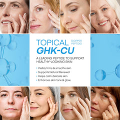 HealthyDerm ghk-cu balm swatch reveals texture and potential firming feel for facial use.