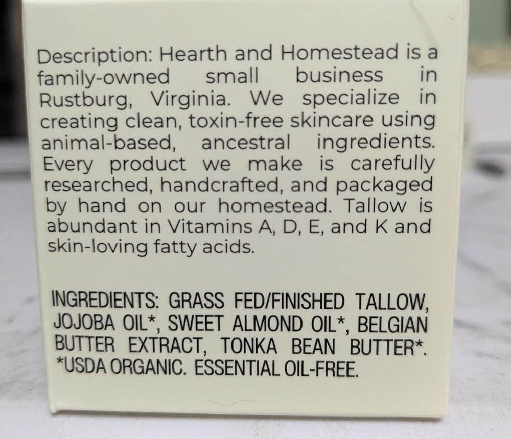 Hearth and Homestead hand applying balm shows convenient daily use for dry skin