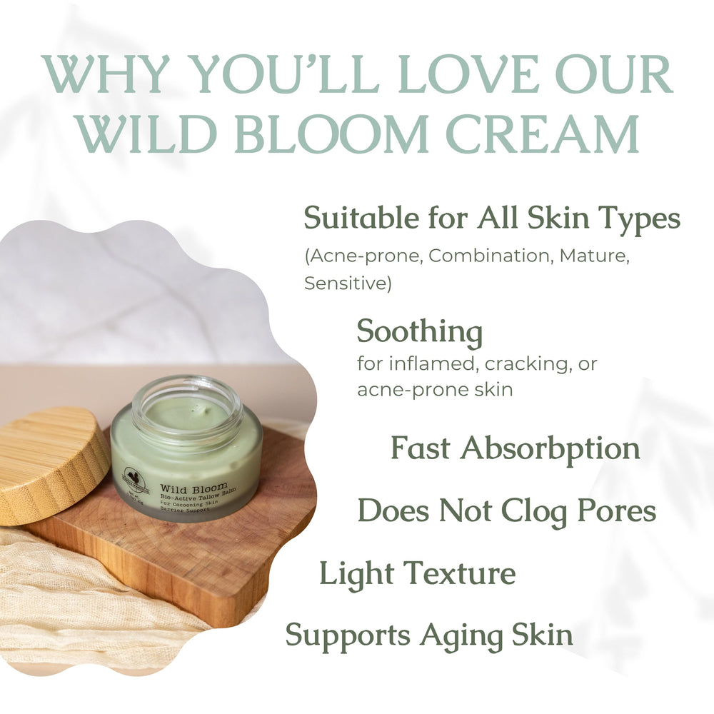 Hearth and Homestead Wild Bloom jojoba infusion with botanicals promotes soothing skin benefits