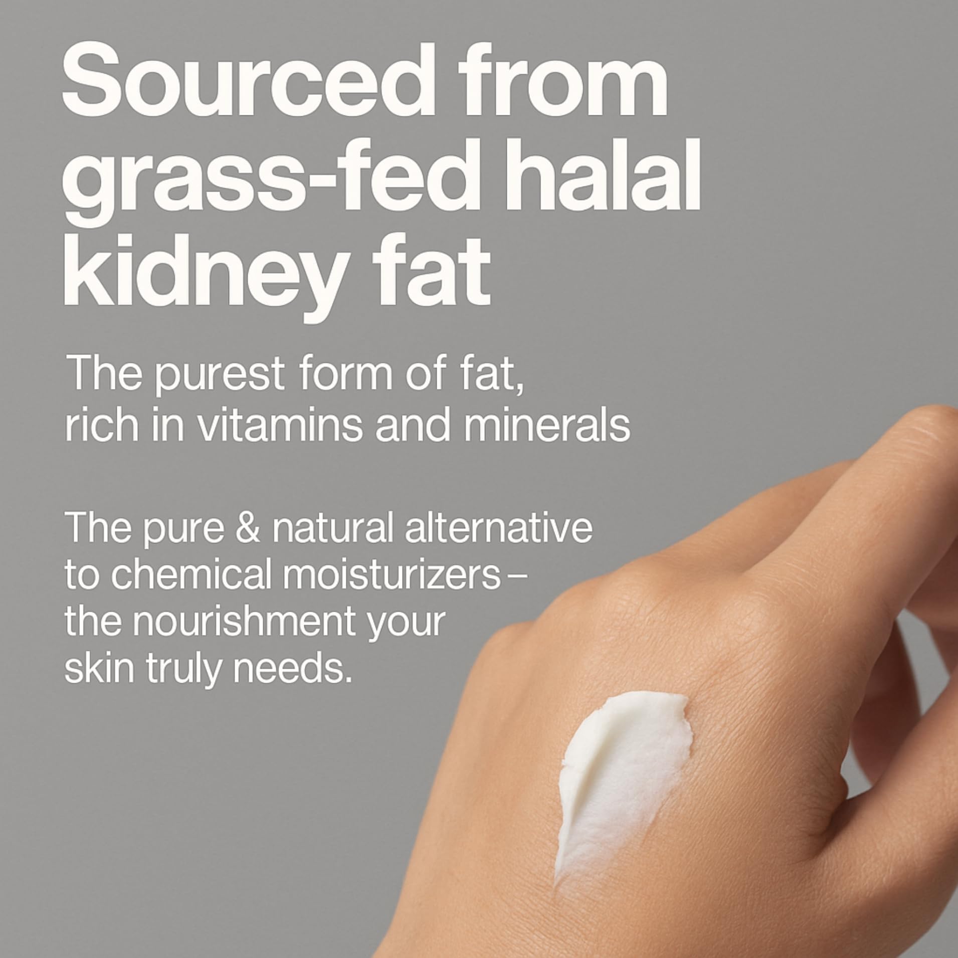 Hearthical Just Tallow scoop action shows simple, clean application