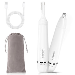 HEBECA 2in1 nose-ear trimmer front view for quick, precise grooming on the go.