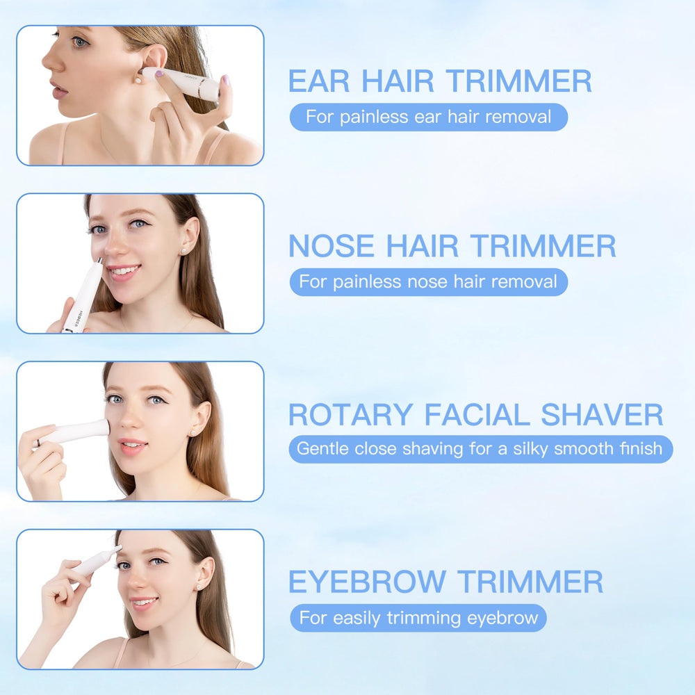 HEBECA eyebrow-trimmer detail-cut for precise brow shaping.