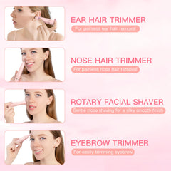 HEBECA nose-ear trimmer with 360-degree head for precise contours.