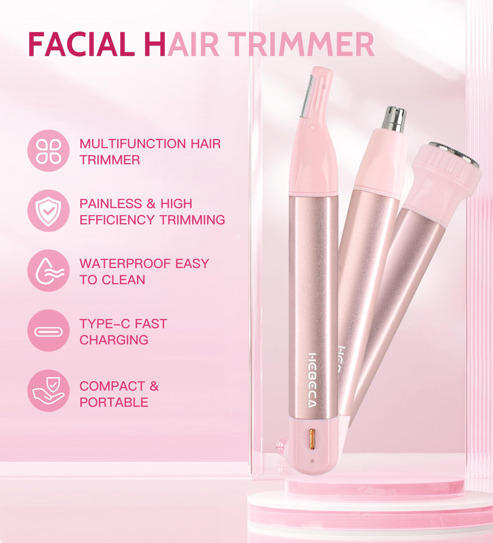HEBECA Nose Hair Trimmer ear focus for safe ear grooming with SkinSafe tech
