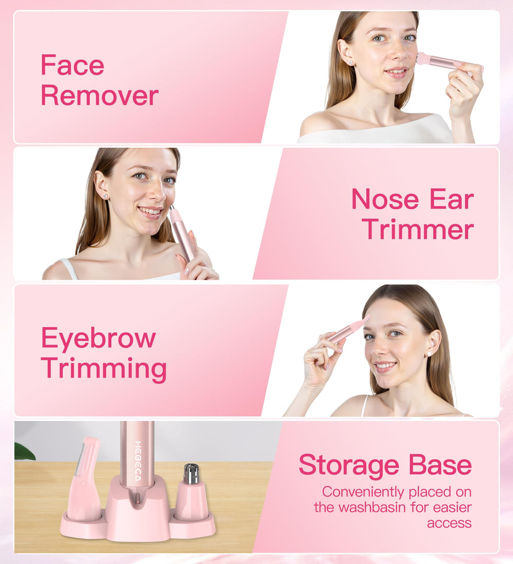 HEBECA SkinSafe tip with hypoallergenic stainless steel glides over sensitive areas