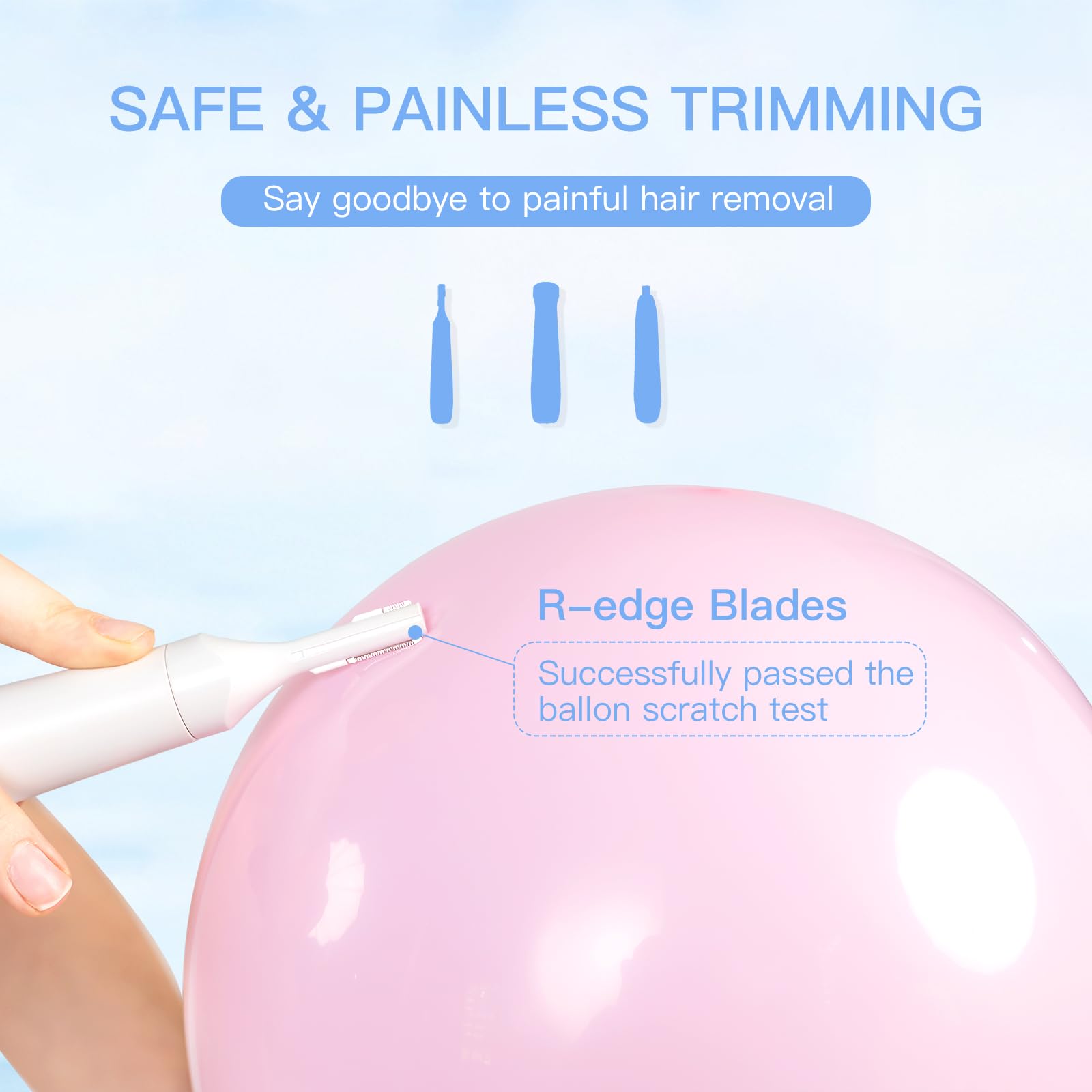 HEBECA skin-protect foil shaver for smooth, irritation-free trimming.