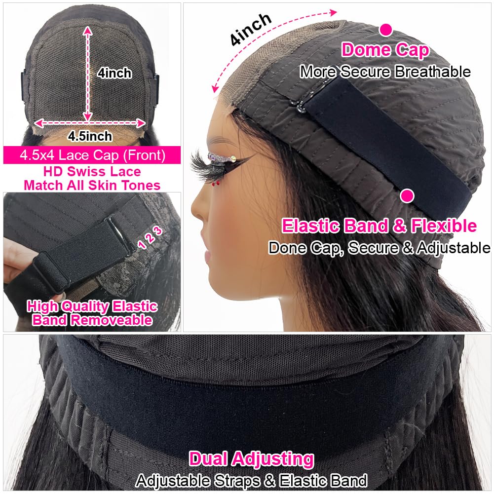 Hedy pre-plucked natural hairline wig with baby hairs for realistic edge.