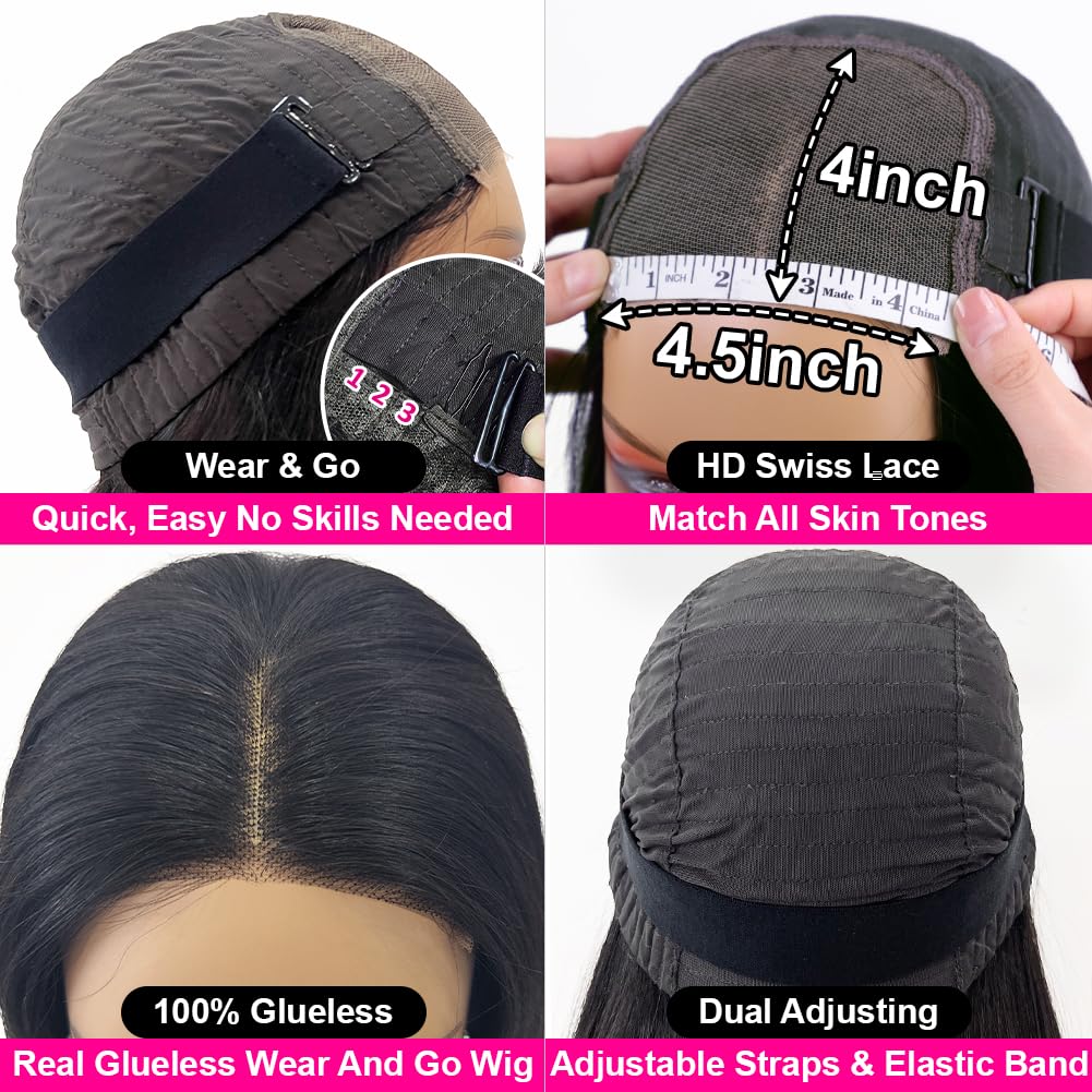 Hedy Wear and Go wig 180 density close-up for natural fullness