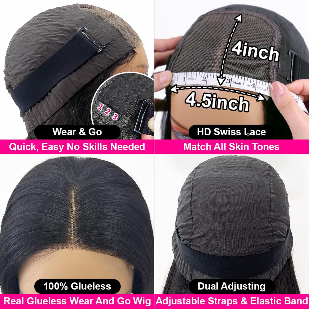 Hedy Wear and Go wig 180 density close-up for natural fullness