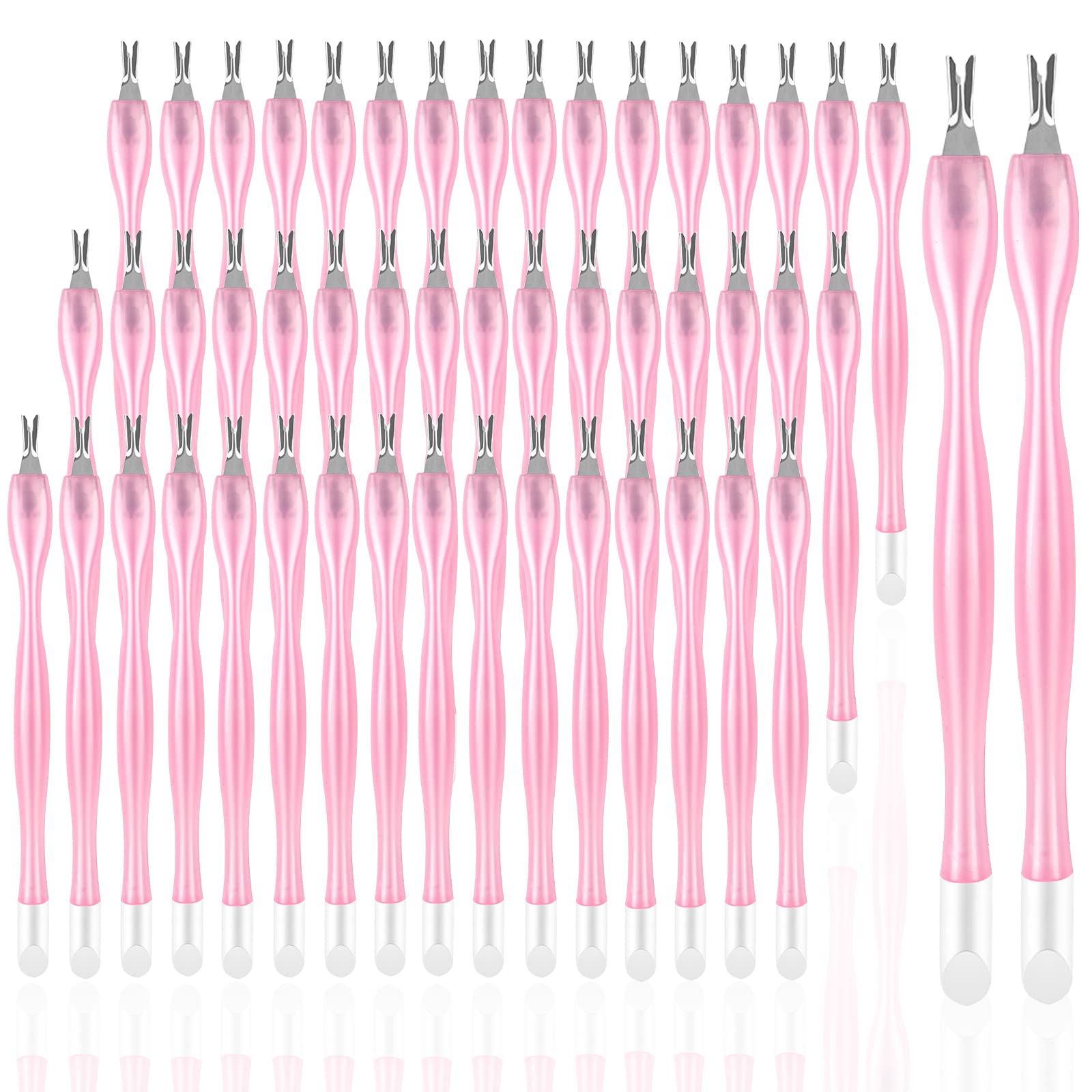 heemeei 50pcs cuticle trimmer set pink packaging, portable grooming kit.
