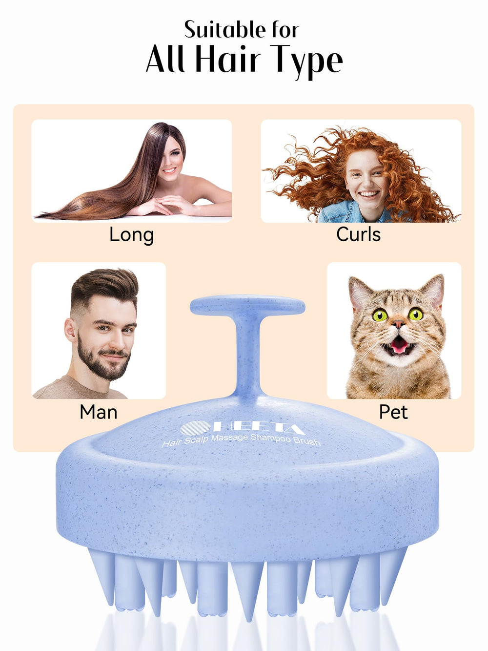 HEETA suitable for all hair types and pets for gentle cleansing.
