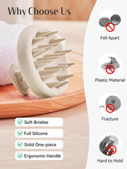 HEETA scalp massager helps remove buildup to refresh the scalp