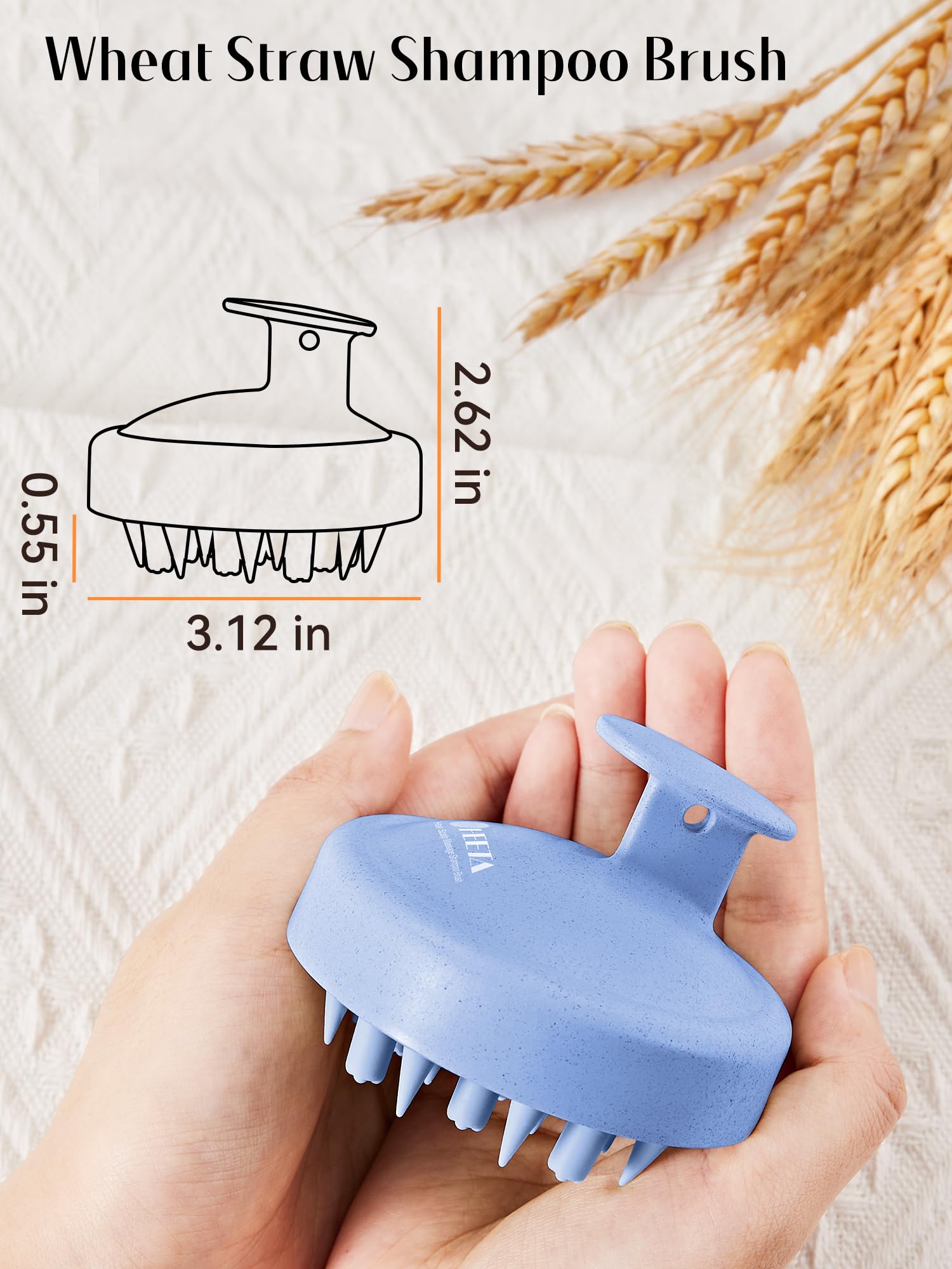 HEETA massager may help with dandruff during cleansing.
