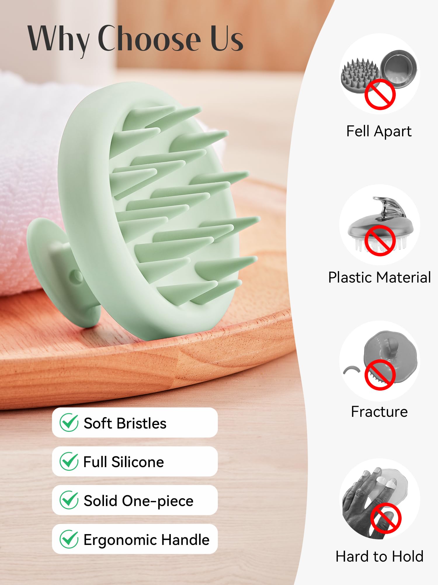 HEETA diseño de silicona integrado para manejo cómodo y seguro