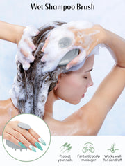 HEETA wet-dry use image demonstrates versatile shower and post-wash care for all hair.