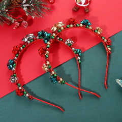 HEIDKRUEGER Christmas headband bells closeup highlights jingling sound