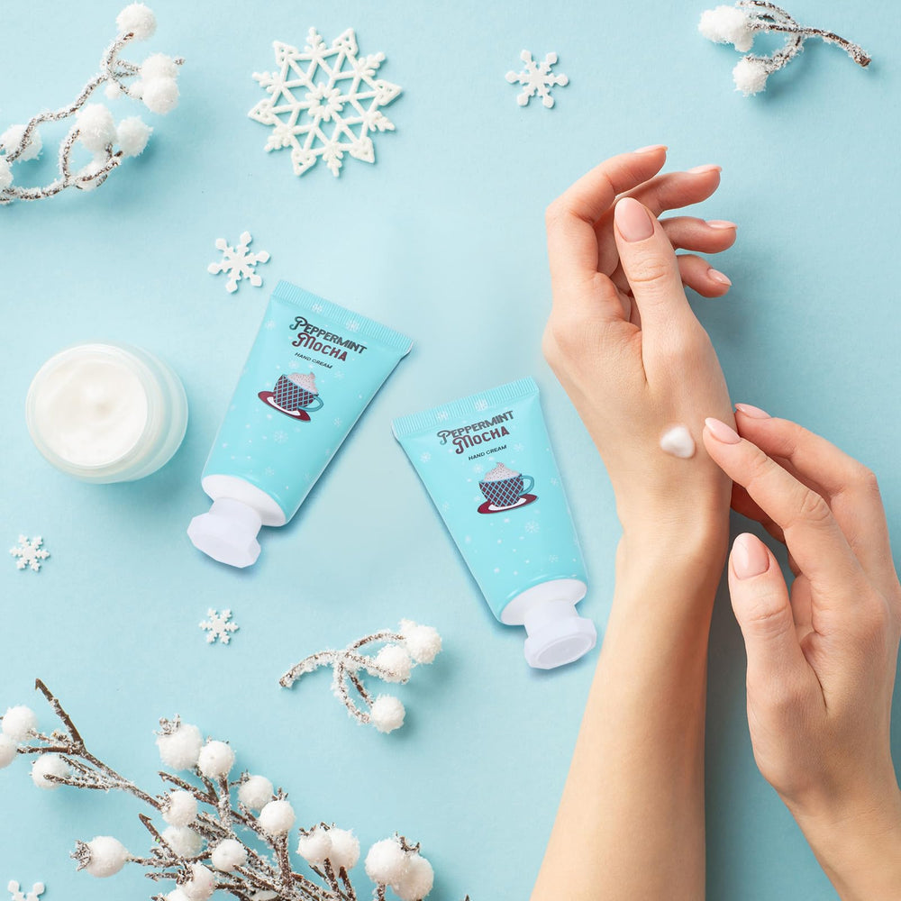 Heigble Christmas hand cream gift set packaging, ideal for stocking stuffers.