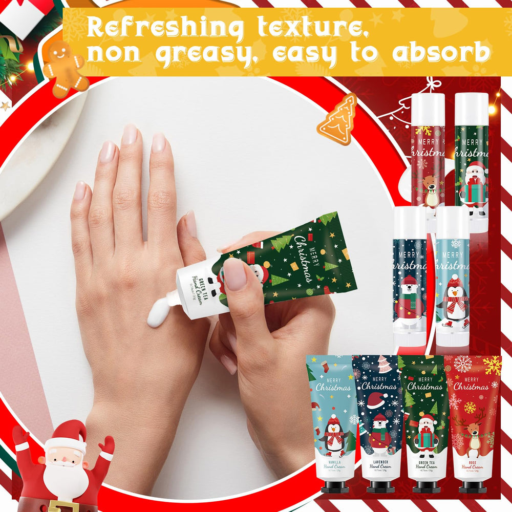 Heigble packaging design featuring Santa and snowflakes for festive appeal.